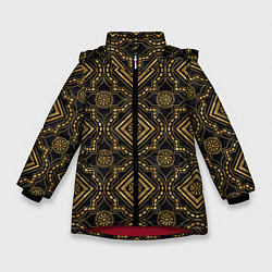 Зимняя куртка для девочки Versace classic pattern