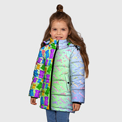 Куртка зимняя для девочки Желейные мишки, цвет: 3D-светло-серый — фото 2