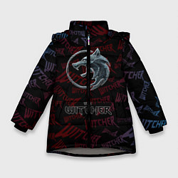 Куртка зимняя для девочки The Witcher Игра классная, цвет: 3D-светло-серый