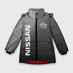 Куртка зимняя для девочки Ниссан, цвет: 3D-красный