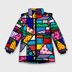 Зимняя куртка для девочки Ромеро Бритто красочный узор