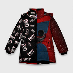 Куртка зимняя для девочки Poppy Playtime Half Pattern Half Face, цвет: 3D-черный