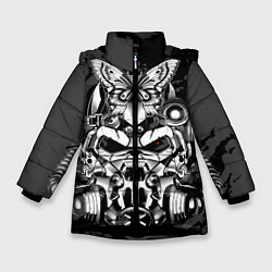 Куртка зимняя для девочки Power ArmorFallout, цвет: 3D-черный