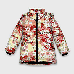 Зимняя куртка для девочки Цветущая весна