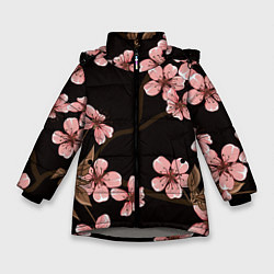 Куртка зимняя для девочки Начало весны, цвет: 3D-светло-серый