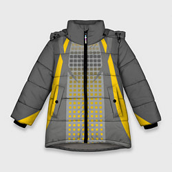 Куртка зимняя для девочки Для спортивного удовольствия, цвет: 3D-светло-серый
