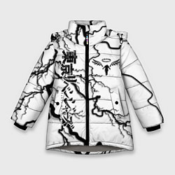 Куртка зимняя для девочки Токийские мстители Tokyo Revengers, цвет: 3D-светло-серый