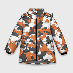 Зимняя куртка для девочки Orange Camo