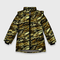 Зимняя куртка для девочки Цифровой Охотничий Камуфляж
