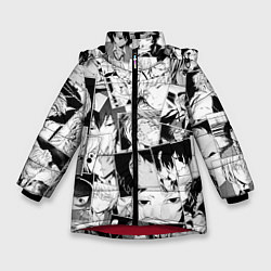 Зимняя куртка для девочки Bungo Stray Dogs pattern