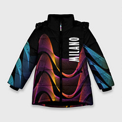 Куртка зимняя для девочки Fashion pattern Neon Milano, цвет: 3D-черный