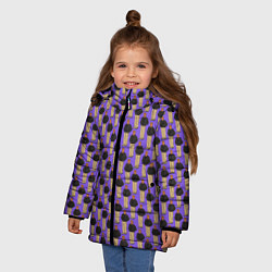 Куртка зимняя для девочки Свидетель из Фрязино фиолетовый, цвет: 3D-красный — фото 2