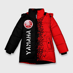 Куртка зимняя для девочки YAMAHA Yamaha - Спрей, цвет: 3D-черный