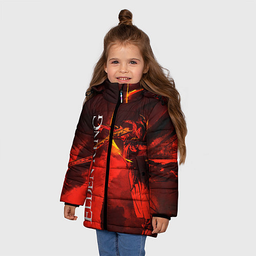 Зимняя куртка для девочки MALENIA - ELDEN RING ЕЛДЕН РИНГ / 3D-Красный – фото 3
