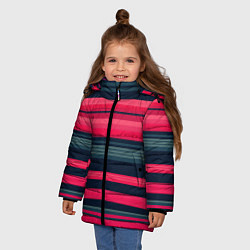Куртка зимняя для девочки ТРАФИК ЛИНИИ, цвет: 3D-черный — фото 2