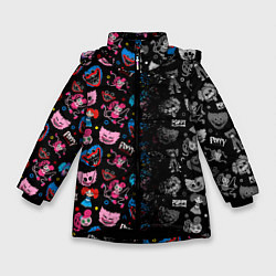 Куртка зимняя для девочки Хагги и Друзья, цвет: 3D-черный