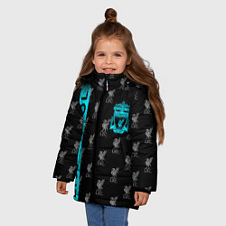 Куртка зимняя для девочки Ливерпуль арт, цвет: 3D-светло-серый — фото 2