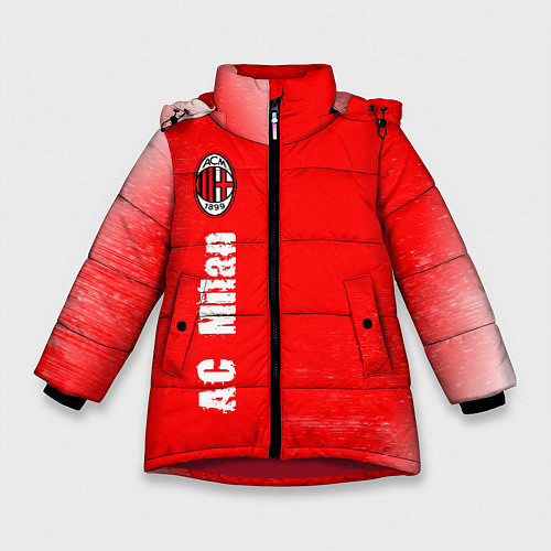 Зимняя куртка для девочки AC MILAN AC Milan Графика / 3D-Красный – фото 1