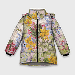 Зимняя куртка для девочки Цветы Удивительное Лето