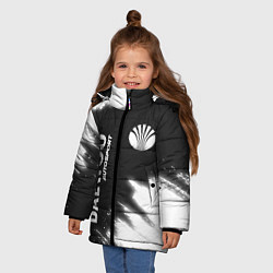 Куртка зимняя для девочки DAEWOO Autosport Краска FS, цвет: 3D-черный — фото 2