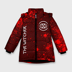 Куртка зимняя для девочки THE WITCHER Арт, цвет: 3D-черный