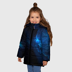 Куртка зимняя для девочки Звезды сквозь облака, цвет: 3D-черный — фото 2
