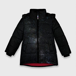 Зимняя куртка для девочки Лонгслив Звезды и космос