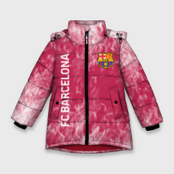 Куртка зимняя для девочки Barcelona Пламя, цвет: 3D-красный