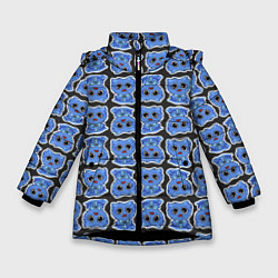 Куртка зимняя для девочки POPPY PLAYTIME - милый Хагги Вагги паттерн, цвет: 3D-черный