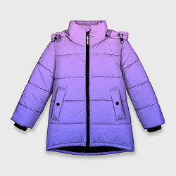 Куртка зимняя для девочки PINK-PURPLE GRADIENT ГРАДИЕНТ РОЗОВО-ФИОЛЕТОВЫЙ, цвет: 3D-черный