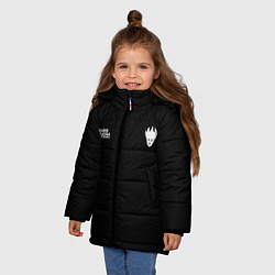 Куртка зимняя для девочки C логотипом Boris Brejcha, цвет: 3D-черный — фото 2
