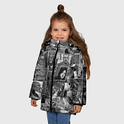 Куртка зимняя для девочки Mass effect comix, цвет: 3D-черный — фото 2