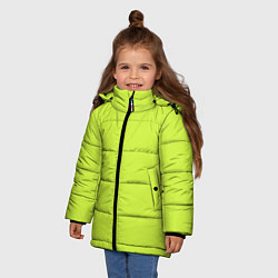 Куртка зимняя для девочки Зеленый неон из фильма Барби, цвет: 3D-красный — фото 2