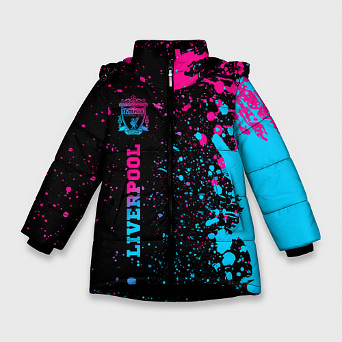 Зимняя куртка для девочки Liverpool Neon Gradient / 3D-Черный – фото 1