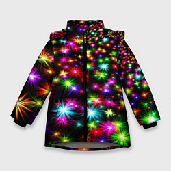 Куртка зимняя для девочки COLORFUL COLOR STARFALL, цвет: 3D-светло-серый