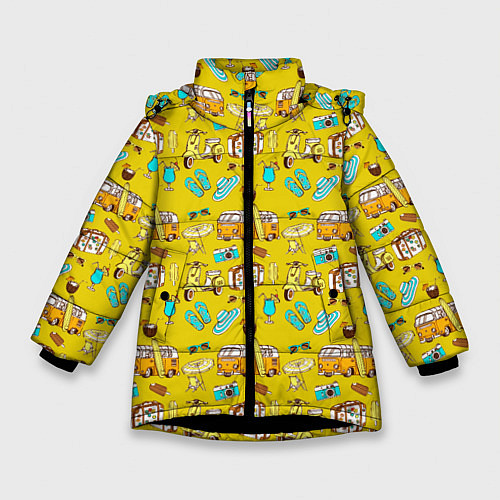 Зимняя куртка для девочки CAMPING TRAVEL / 3D-Черный – фото 1
