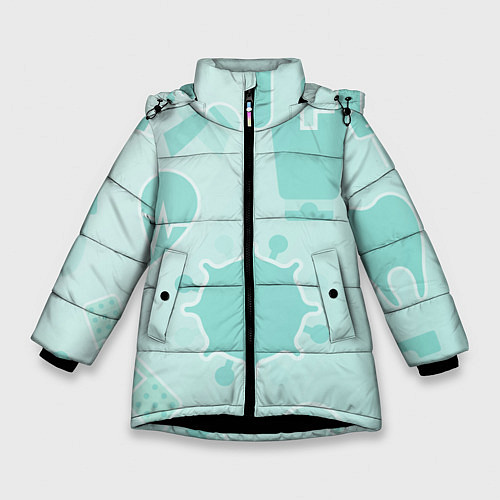 Зимняя куртка для девочки Медицинские профессии / 3D-Черный – фото 1