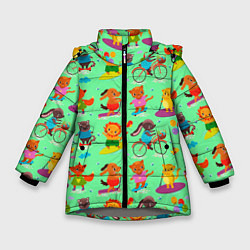 Зимняя куртка для девочки Wonderful animals
