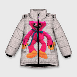 Куртка зимняя для девочки Киси Миси объёмная игрушка - Kissy Missy, цвет: 3D-черный