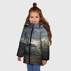 Куртка зимняя для девочки STALKER Саркофаг, цвет: 3D-красный — фото 2