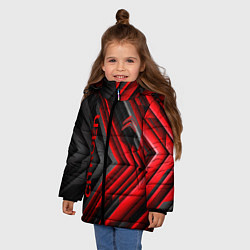 Куртка зимняя для девочки Citroёn - спорт, цвет: 3D-светло-серый — фото 2