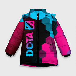 Зимняя куртка для девочки Dota - neon gradient: по-вертикали