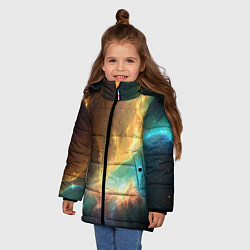 Куртка зимняя для девочки Крыло звезды, цвет: 3D-красный — фото 2