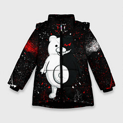 Куртка зимняя для девочки Monokuma paint, цвет: 3D-черный