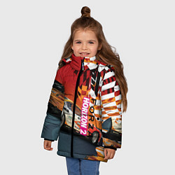 Куртка зимняя для девочки Froza horizon art, цвет: 3D-красный — фото 2