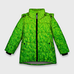 Зимняя куртка для девочки Трава зеленая