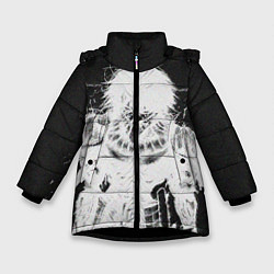 Куртка зимняя для девочки Dead Inside Rage, цвет: 3D-черный