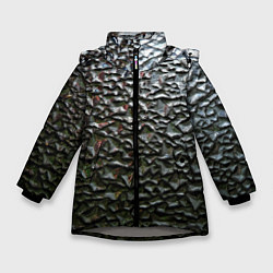 Зимняя куртка для девочки Неровная металлическая поверхность