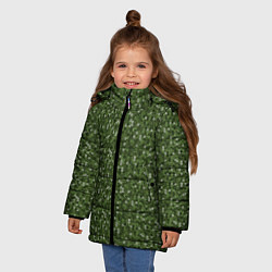 Куртка зимняя для девочки Милитари звёздочка, цвет: 3D-черный — фото 2