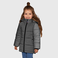 Куртка зимняя для девочки Стальной фон, цвет: 3D-светло-серый — фото 2